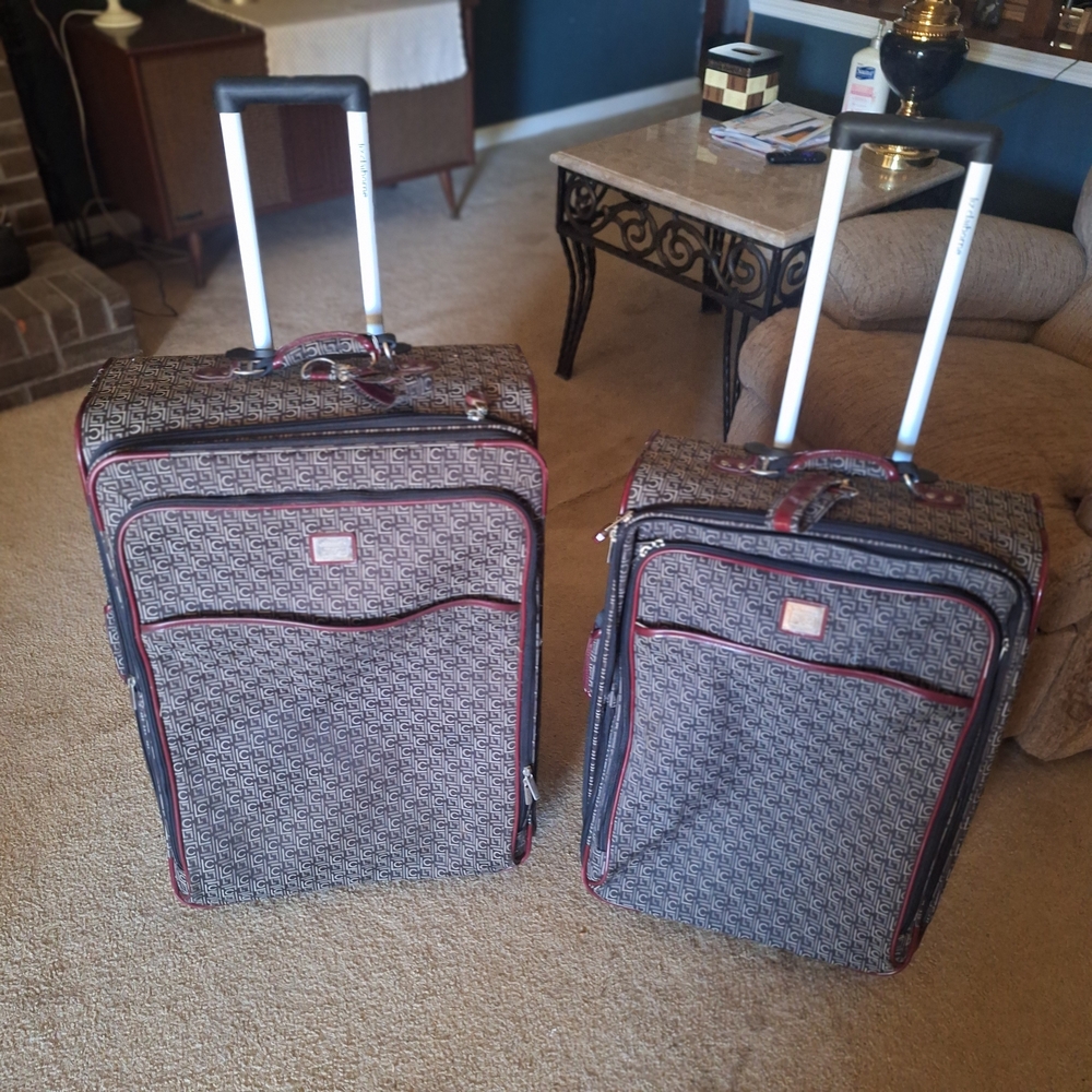 Vintage Liz Clairborne 2 Piece Luggae Set